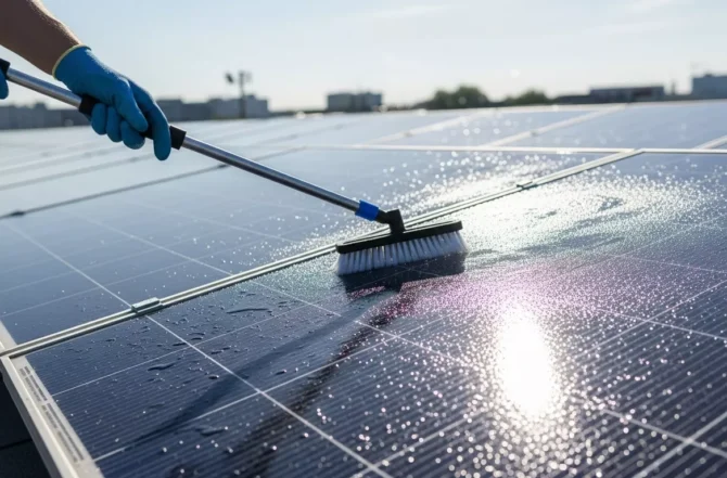 Limpeza dos Módulos Fotovoltaicos